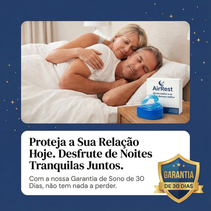 AirRest™ 2026 | Bucal anti-roncos e anti-apneia | Em Promoção