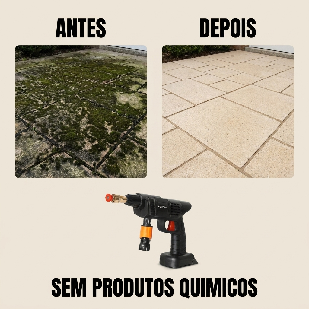 AquaPress - Pistola de água sob pressão. Sem fios (Top 2026)