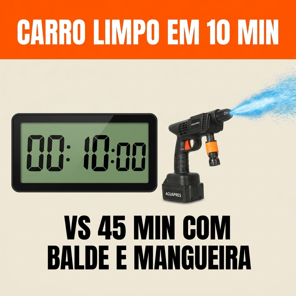 AquaPress - Pistola de água sob pressão. Sem fios (Top 2026)