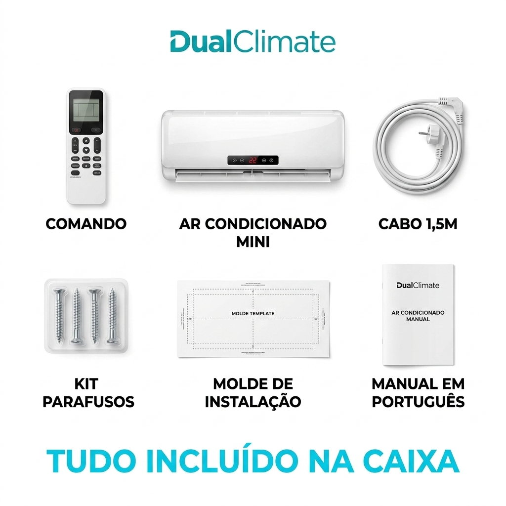 DualClimate - Mini Ar Condicionado 2 em 1 - Top 2026