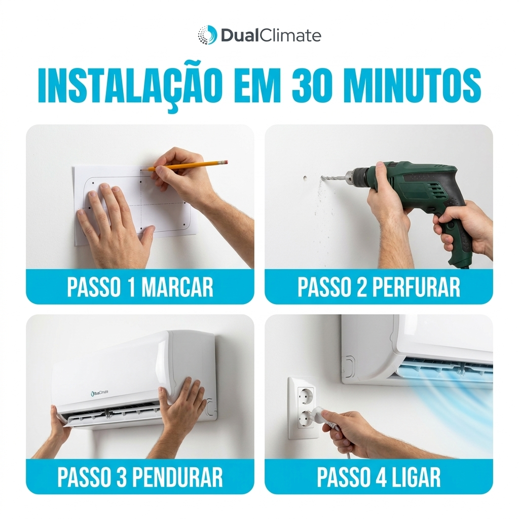 DualClimate - Mini Ar Condicionado 2 em 1 - Top 2026