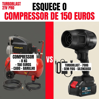TurboBlast 21V Pro - Duas Baterias de Oferta