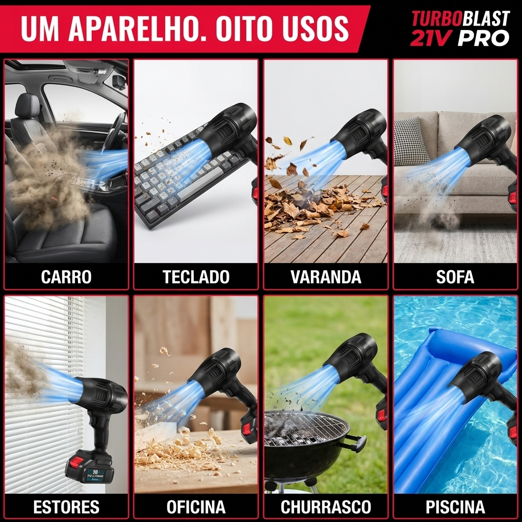 TurboBlast 21V Pro - Duas Baterias de Oferta
