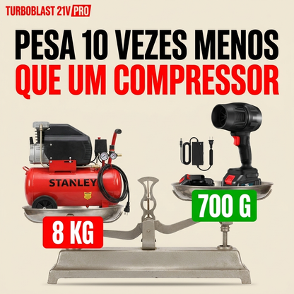 TurboBlast 21V Pro (Duas Baterias de Oferta)