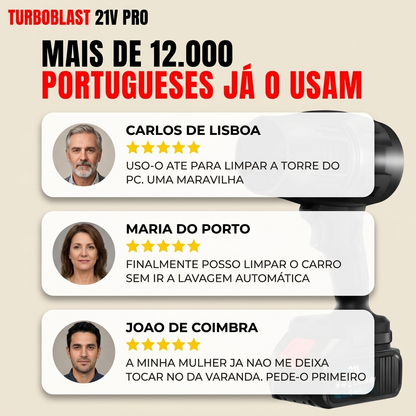 TurboBlast 21V Pro - Duas Baterias de Oferta