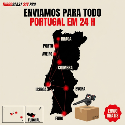 TurboBlast 21V Pro - Duas Baterias de Oferta