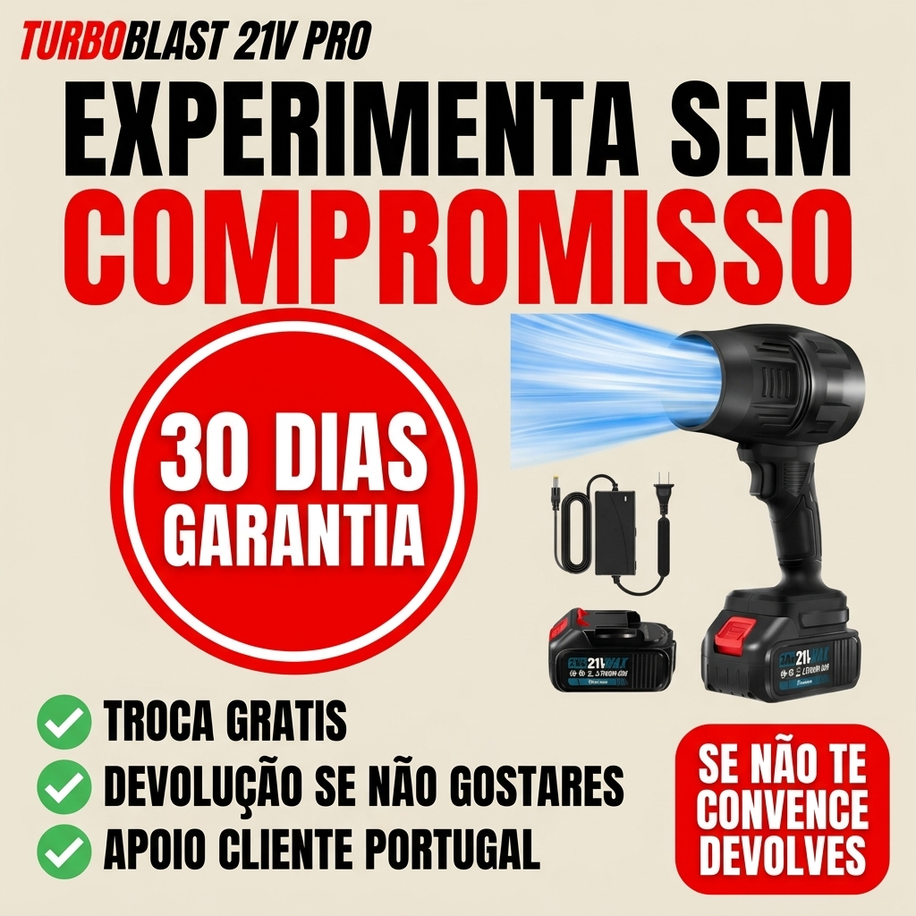 TurboBlast 21V Pro (Duas Baterias de Oferta)
