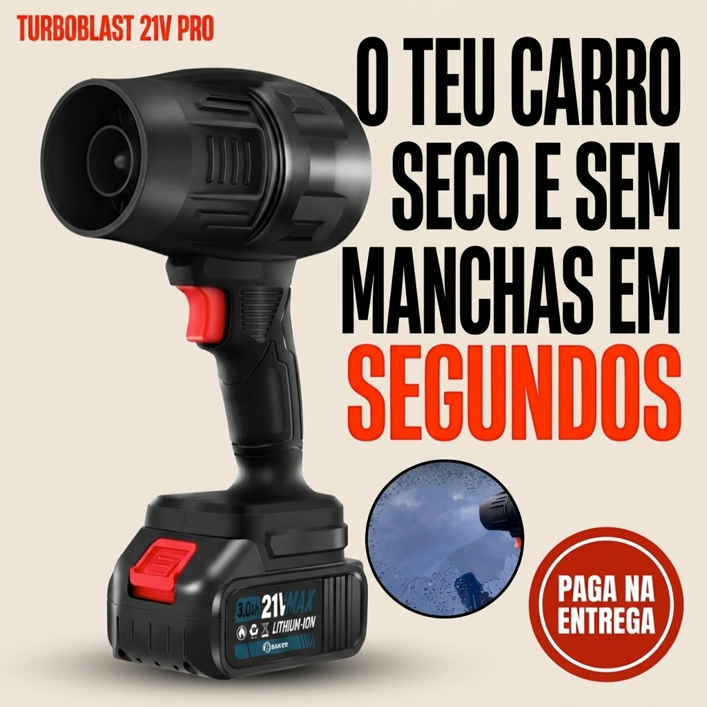 TurboBlast 21V Pro (Duas Baterias de Oferta)