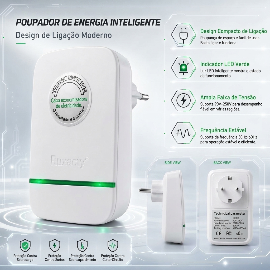 Poupador de Energia Ruxacty (a partir de 30% de Poupança no Primeiro Mês)