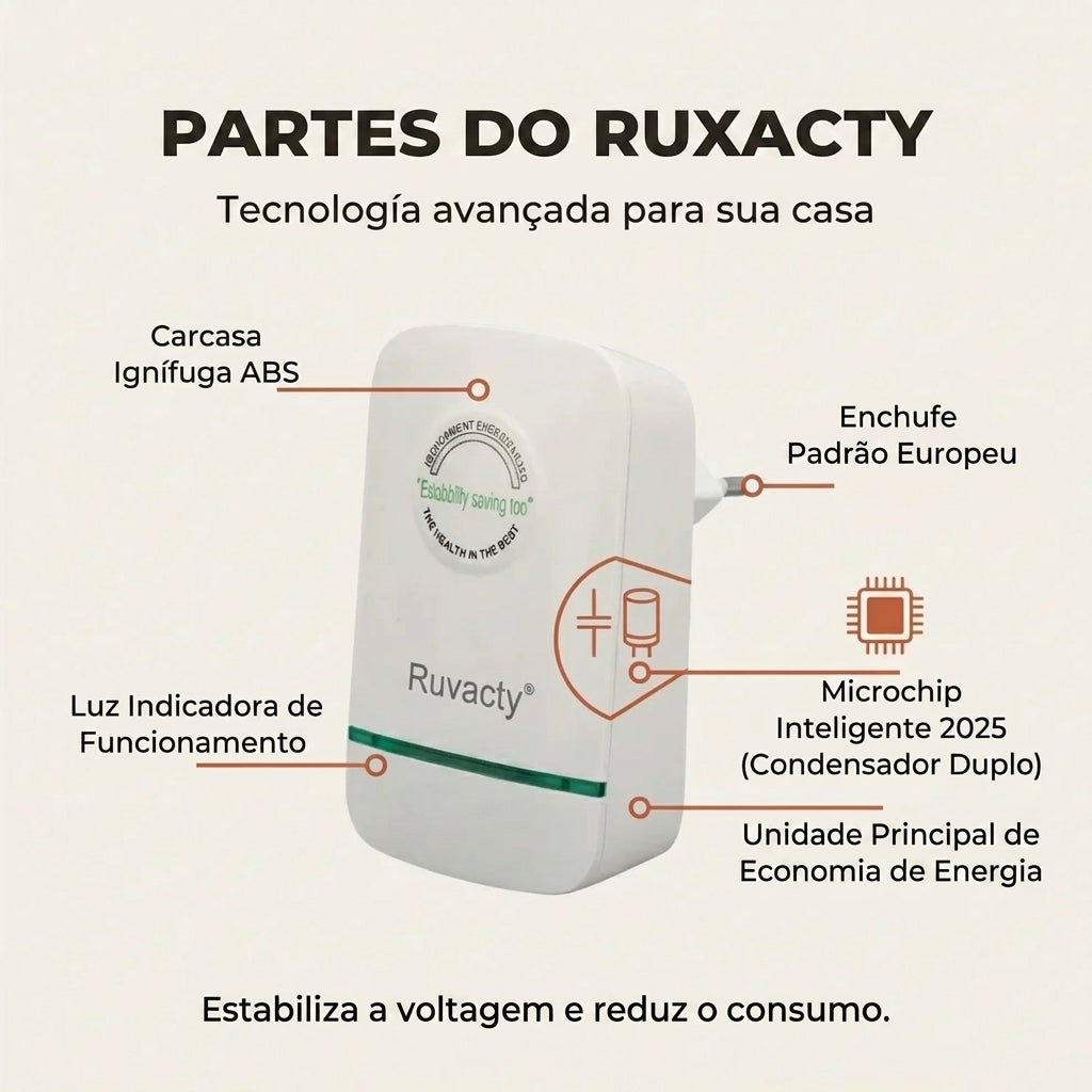 Poupador de Energia Ruxacty (a partir de 30% de Poupança no Primeiro Mês)
