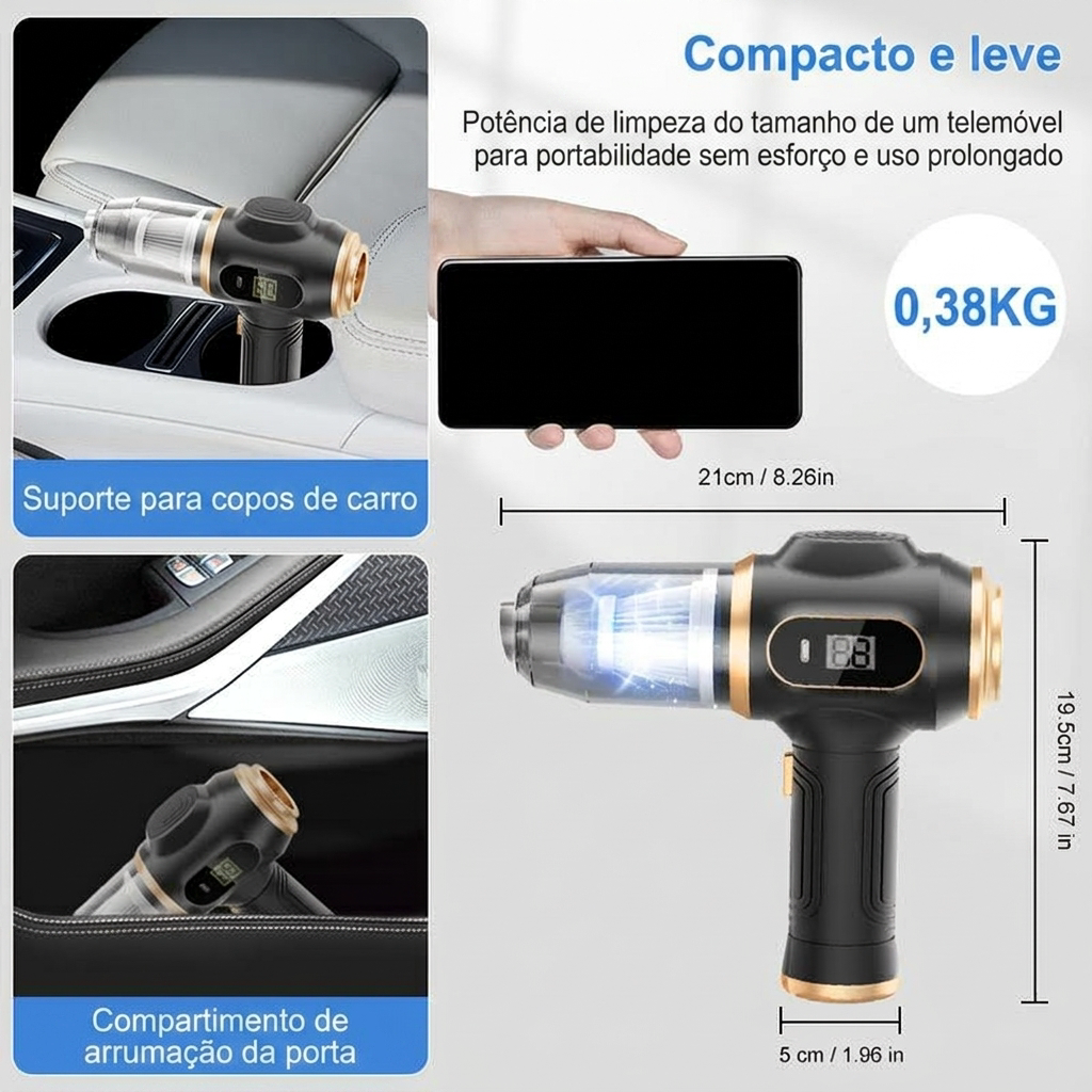 Mini Aspirador + Motor Soprador (Mais Vendido no TikTok)
